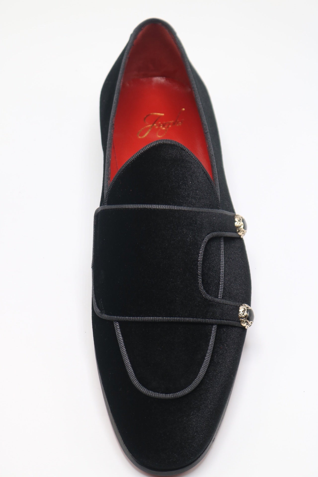 LUXURY BLACK VELVET PENNY LOAFERS