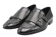 Gentleman's Crocodile Double Monk Strap