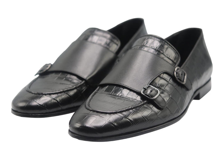 Gentleman's Crocodile Double Monk Strap