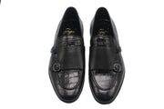 Gentleman's Crocodile Double Monk Strap