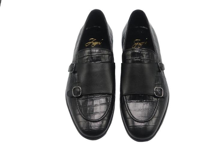 Gentleman's Crocodile Double Monk Strap