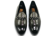Luxury two-tone blend loafers