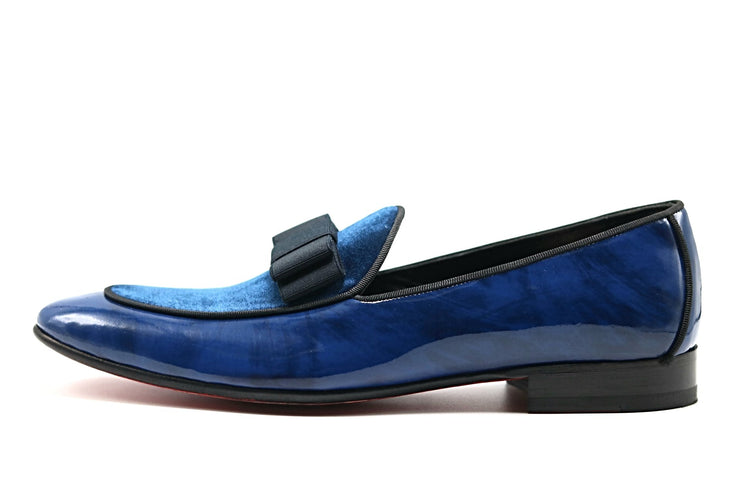 NAVY BLUE TUXEDO MAYFAIR LOAFERS