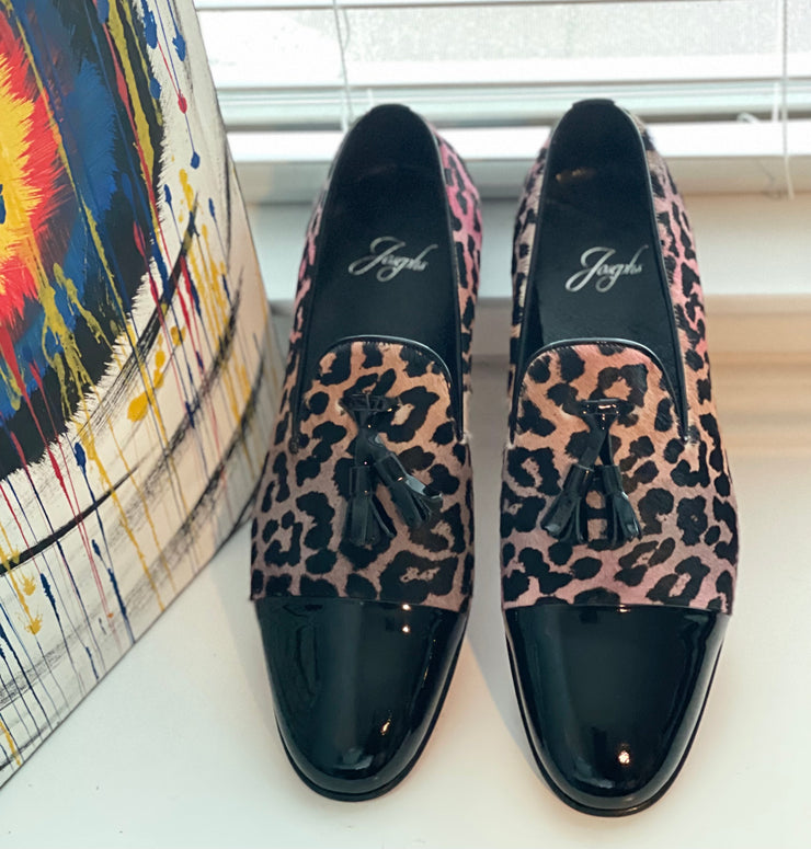 Luxury Splash Leopard Tassel Slippers