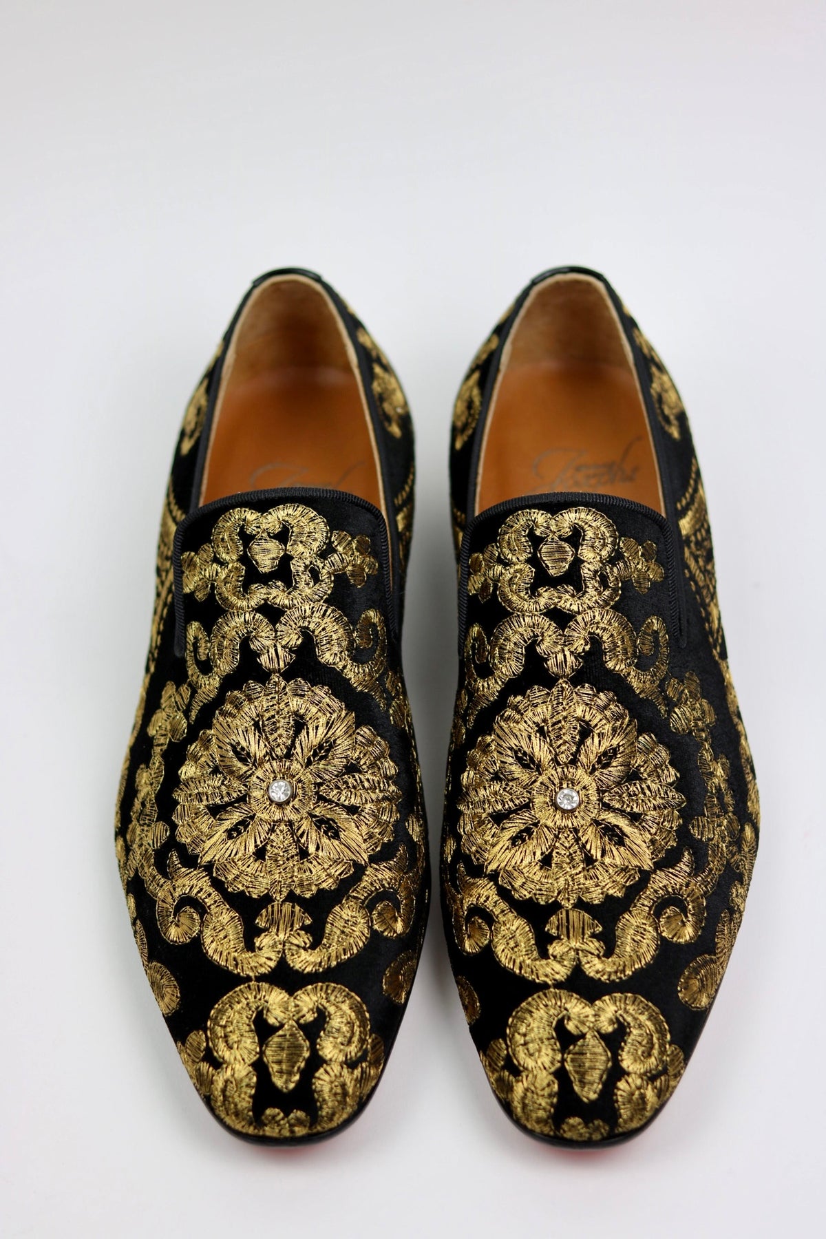 BULLION WIRE CUSTOM SLIPPERS BY JOSEPHS