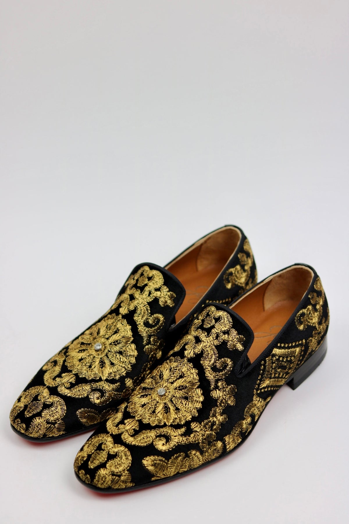 BULLION WIRE CUSTOM SLIPPERS BY JOSEPHS