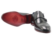 BECLASSY BLACK DOUBLE MONK STRAP SHOE BY JOSEPHS
